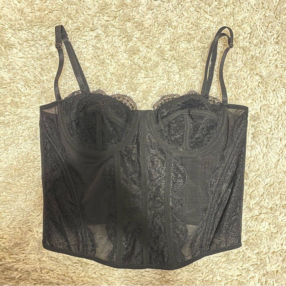 Elegant Black Lace Corset
